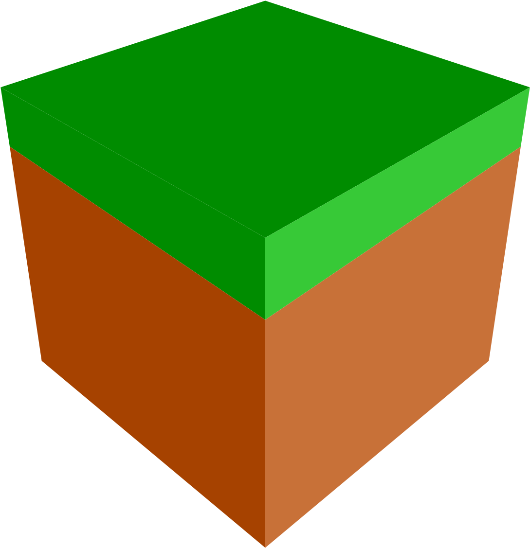 Grass Block Stylized - Minecraft Grass Block Simple (1024x1024), Png Download