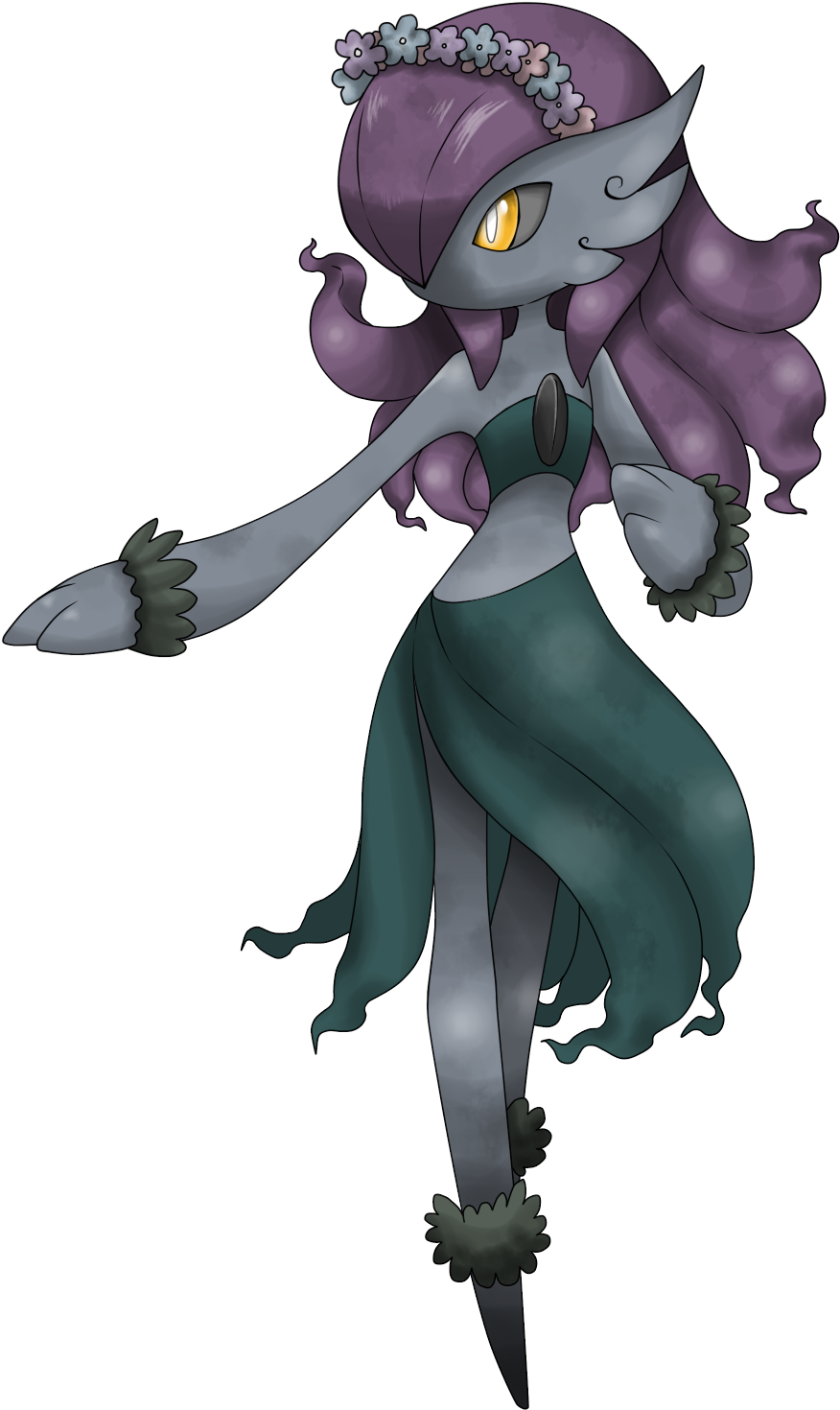 Vertebrate Fictional Character Mythical Creature Cartoon - Alolan Gardevoir (911x1528), Png Download