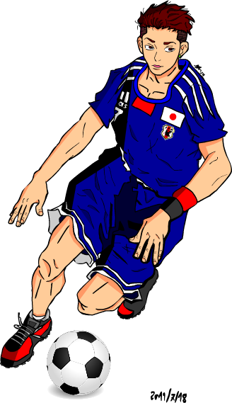 Ryota X Japan Team By Saki Strife - Soccer Ball Women's V-neck T-shirt (328x569), Png Download