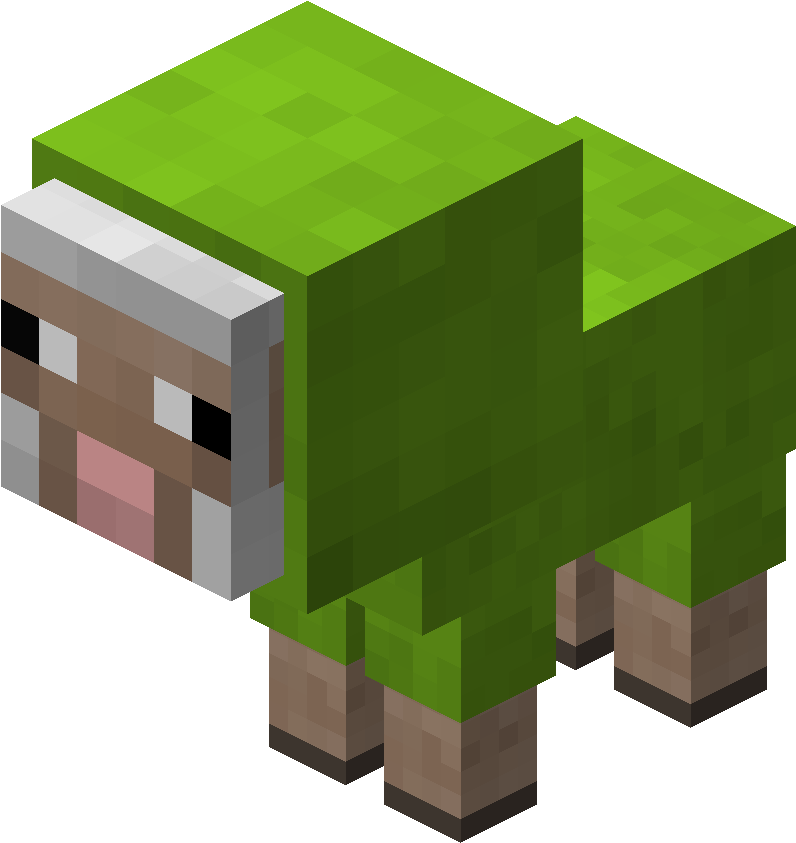 Minecraft Baby Pink Sheep (795x970), Png Download