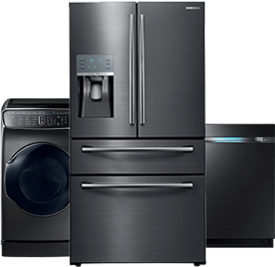 Energy Star® Manufacturer Of The Year Appliances Award - Samsung 28 Cu.ft. 4 Door French Door Black Stainless (405x380), Png Download