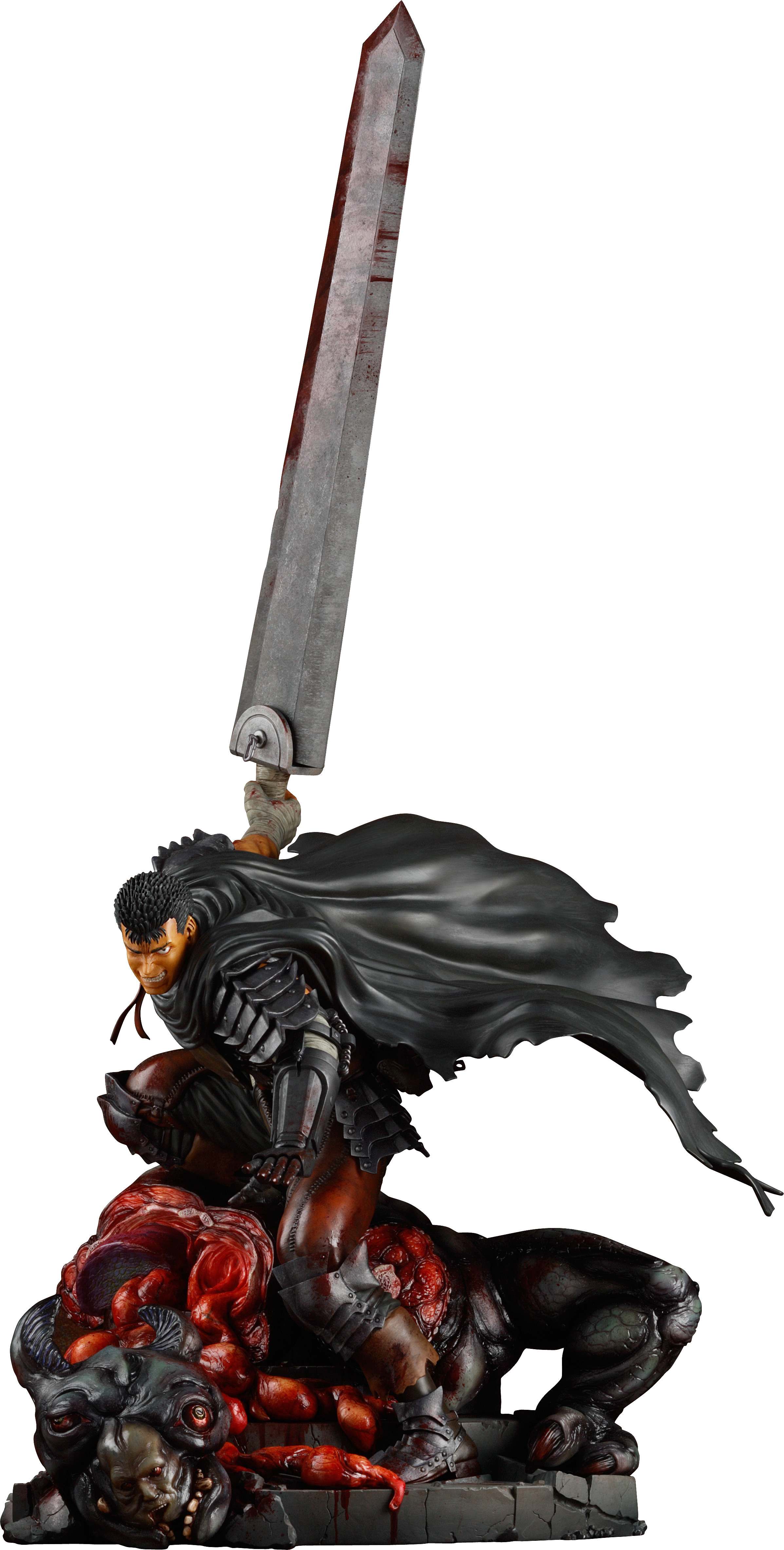 Max Factory Kids Berserk: Guts Polystone Statue 1:6 (2394x4732), Png Download