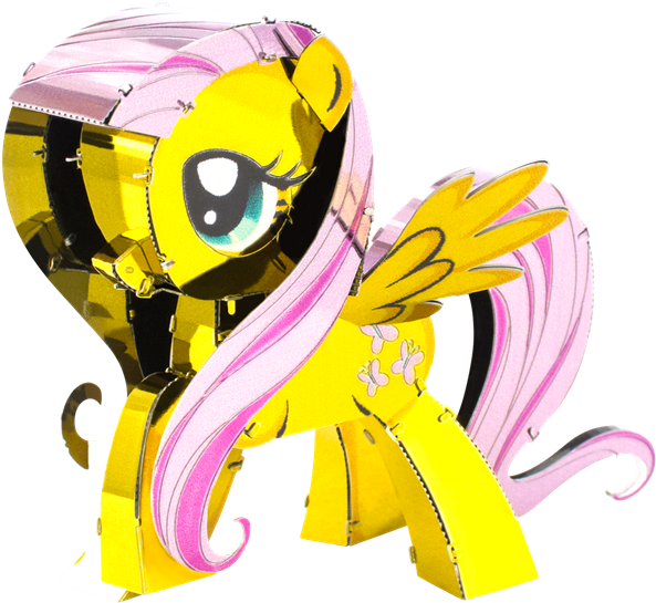 Metal Earth My Little Pony Fluttershy - Fluttershy (600x556), Png Download