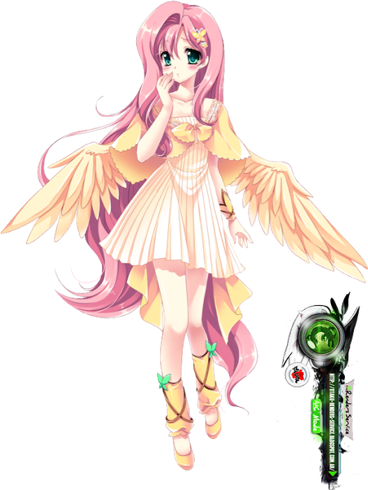 Photo - My Little Pony Fluttershy Human (530x723), Png Download