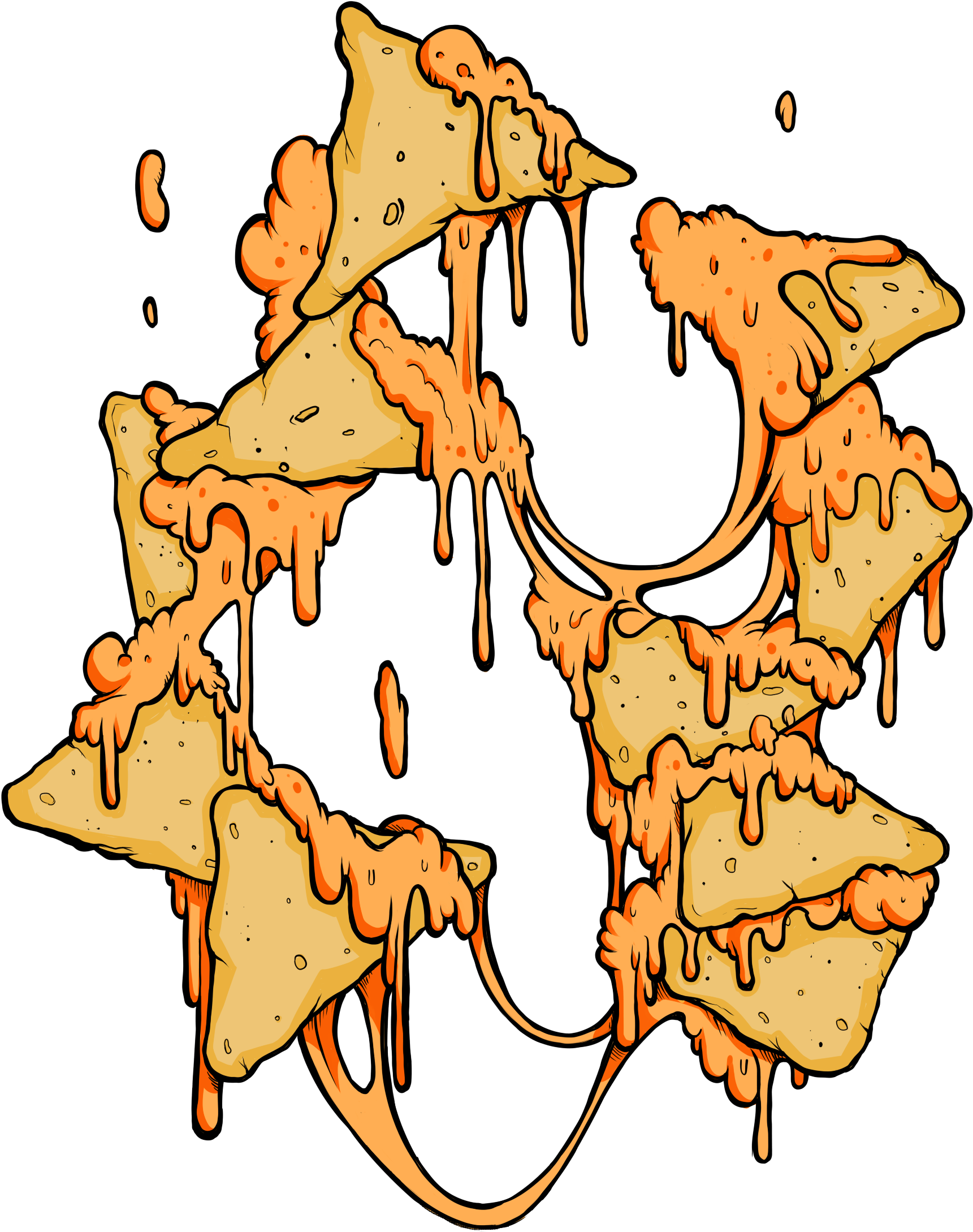 Nacho Guts - Nachos (1869x2294), Png Download