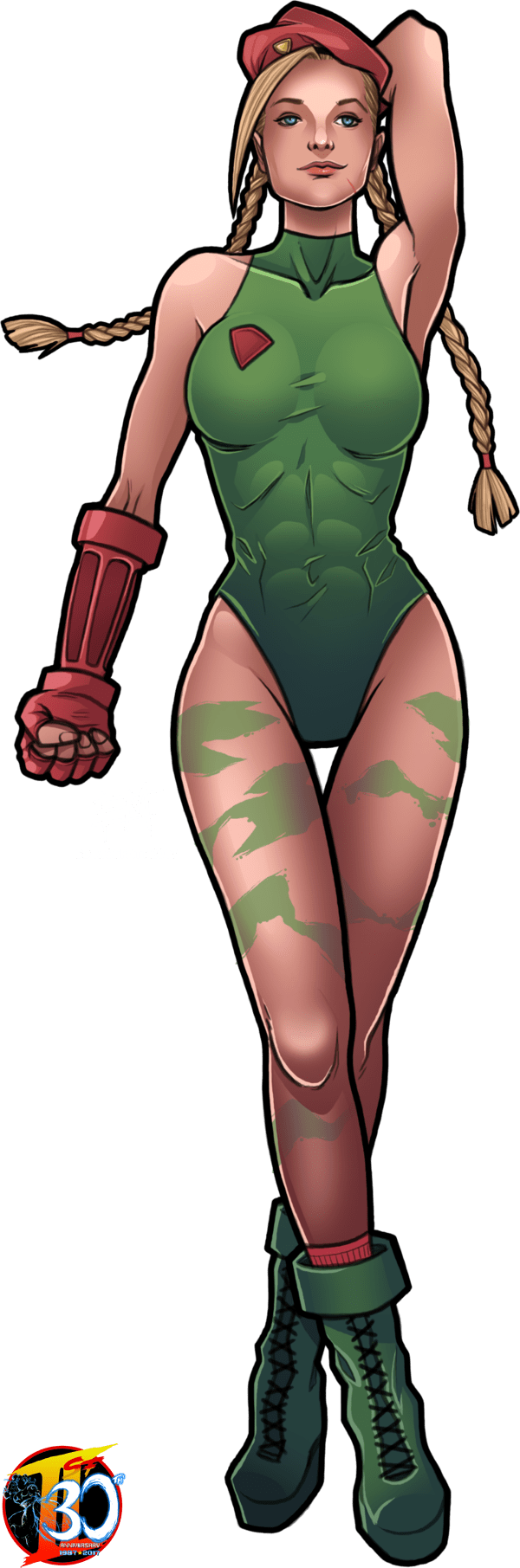 Cammy By Ed Moffatt - Street Fighter 30th Anniversary Collection Cammy (600x1811), Png Download