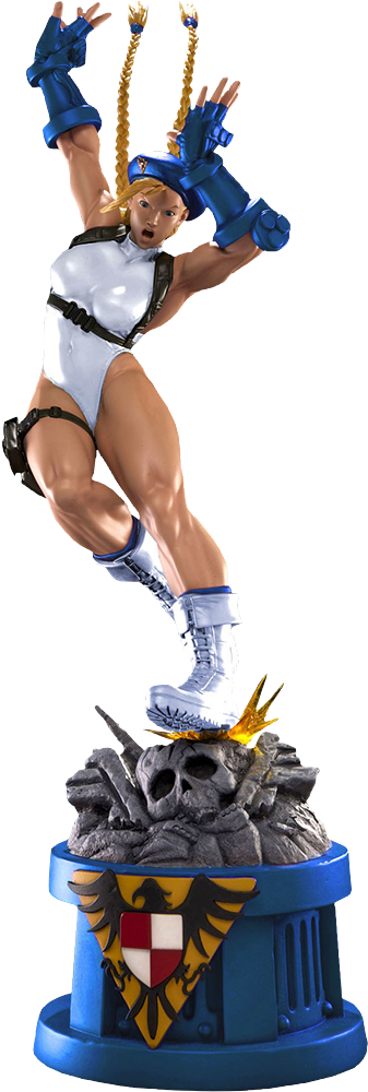 Cammy Player 2 White Statue - Street Fighter - Cammy 1:4 Scale Statue (480x1000), Png Download
