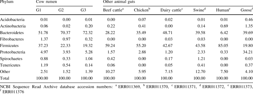 Microbial Community Profiles At Phylum Level In Cow - Amino Acid Composition Immunoglobulins (850x318), Png Download
