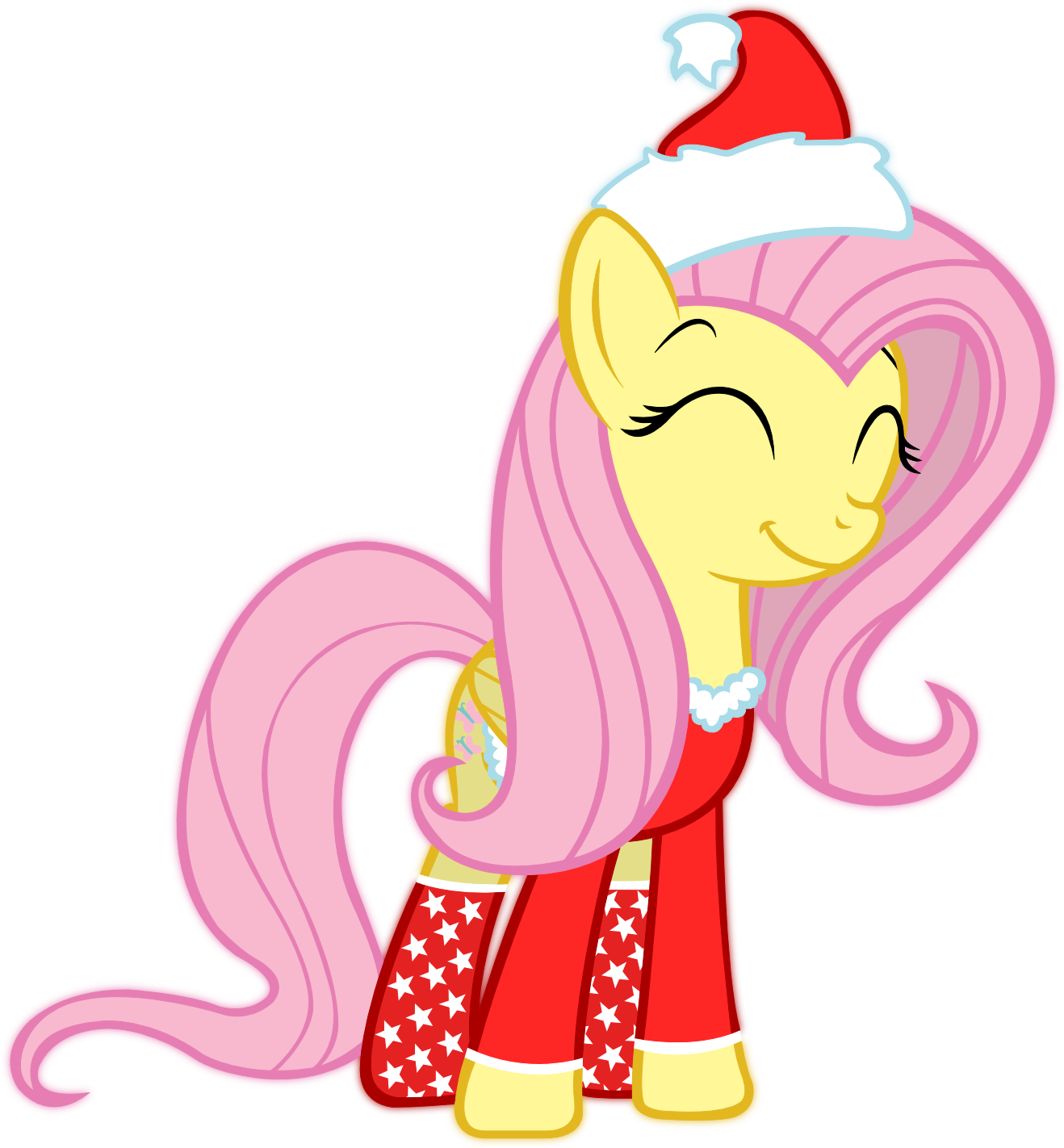 Fluttershy Is Best Pony Fact - My Little Pony Christmas Fluttershy (640x640), Png Download