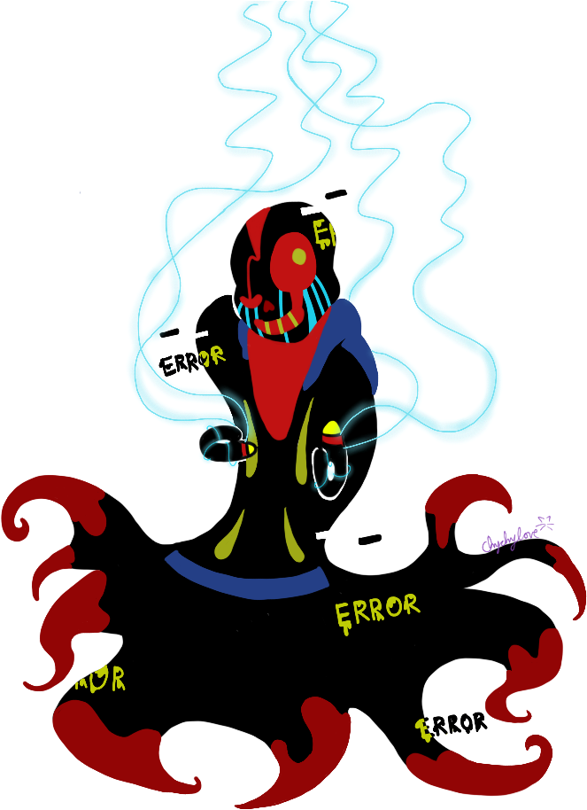Banner Royalty Free Error Sans Fusion By Chychylove - Error Sans And Gaster (704x960), Png Download