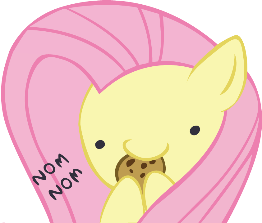 , - Fluttershy Nom Nom (850x750), Png Download