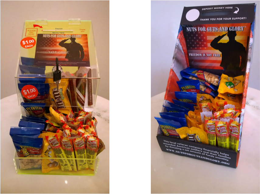 Nuts For Guts And Glory™ Is A Program To Provide An - Charity Candy Donation Box (855x640), Png Download