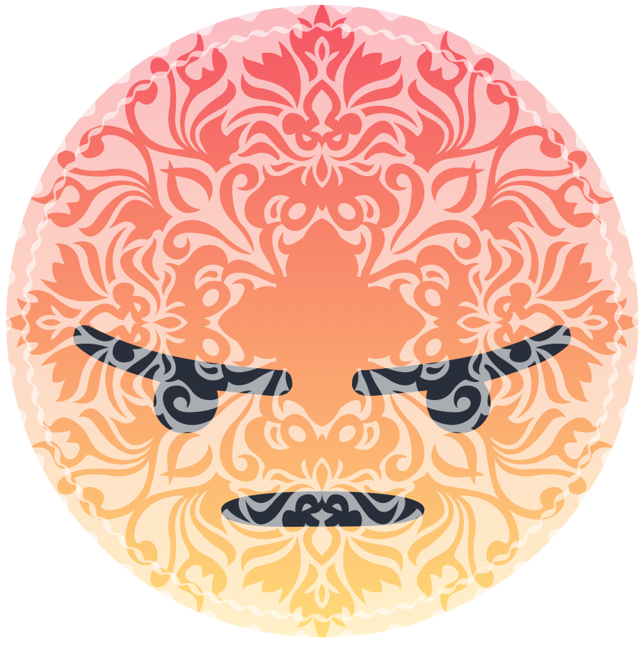 Angry Angery Angryreact Angeryreact Facebook Facebookem - India Vintage Throw Blanket (926x927), Png Download