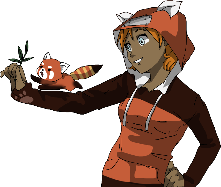 #naruto #oc #civilian #redpanda Naruto Oc, Red Pandas, - Red Panda (742x619), Png Download