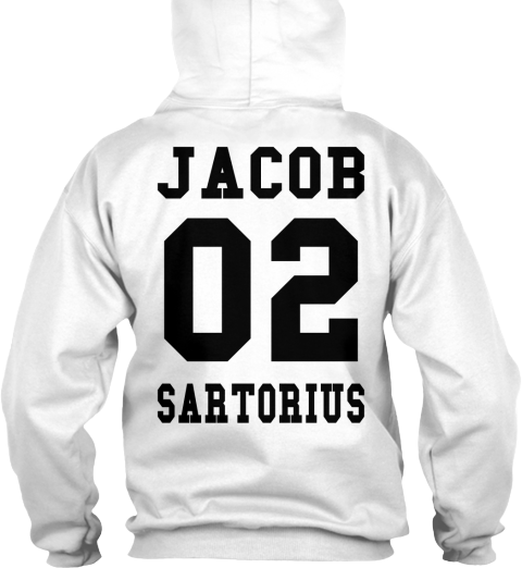 Jacob Sartorius 02 Back/magcon Front - Alan Walker White Hoodie (480x522), Png Download