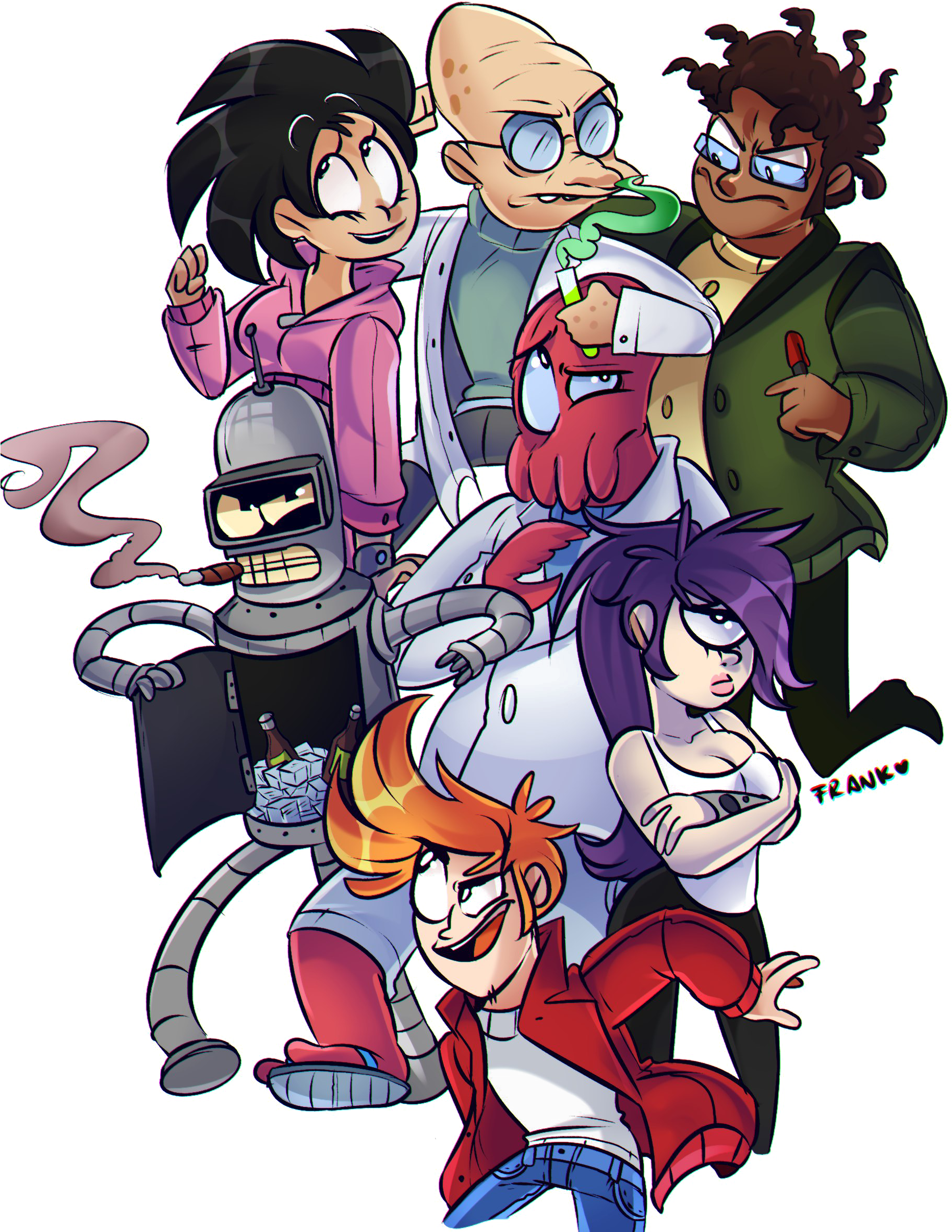 Futurama Png Image Free Download - Futurama (1849x2697), Png Download