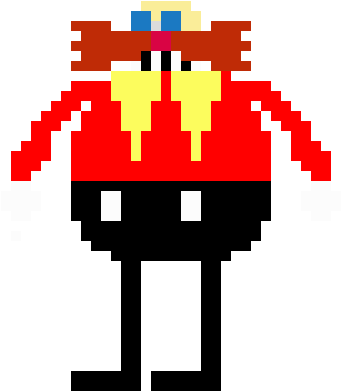 Eggman - Pixel (400x420), Png Download