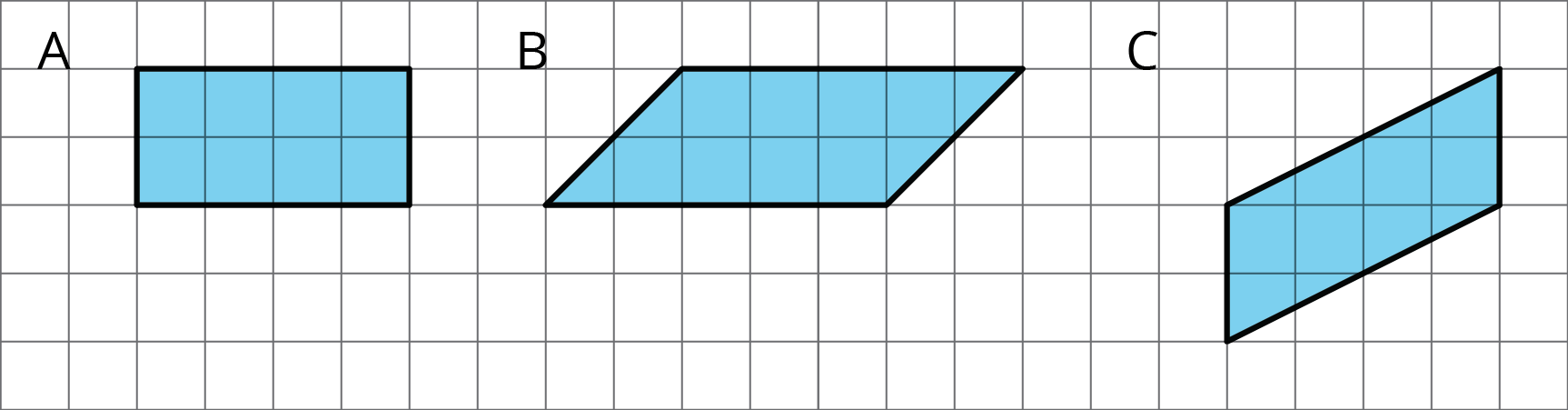 Find The Area Of Each Parallelogram - Number (1726x451), Png Download