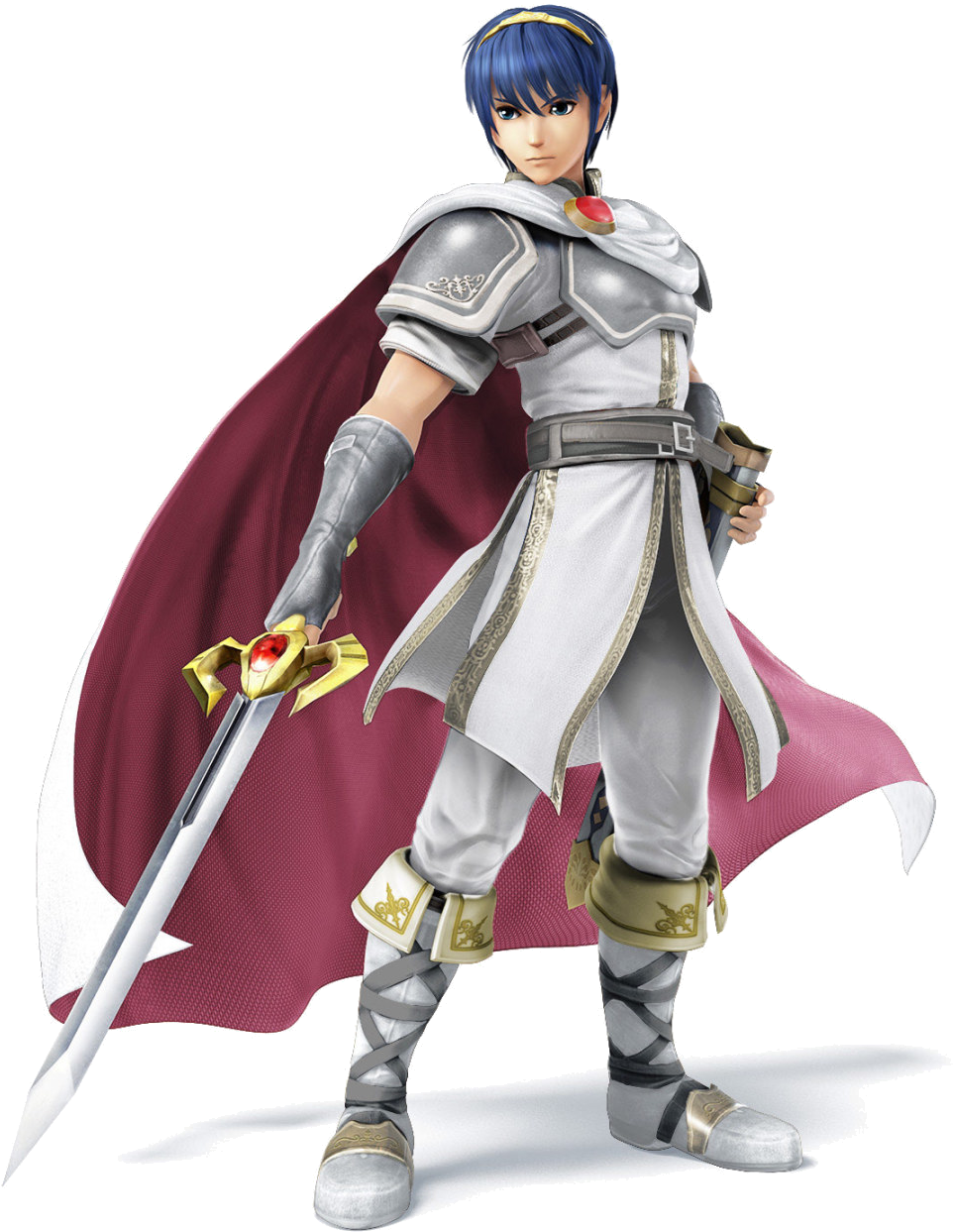 White Marth - Marth Super Smash Bros (1350x1350), Png Download
