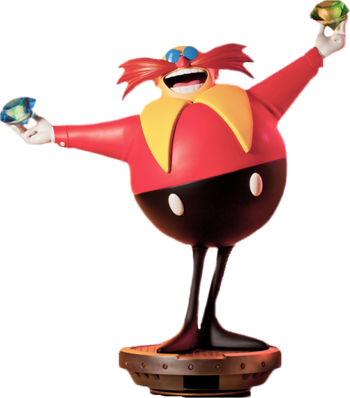 Sonic The Hedgehog - Robotnik Statue (502x572), Png Download