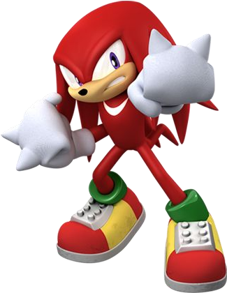 Knuckles The Echidna Biography - Knuckles Sonic Png (337x430), Png Download