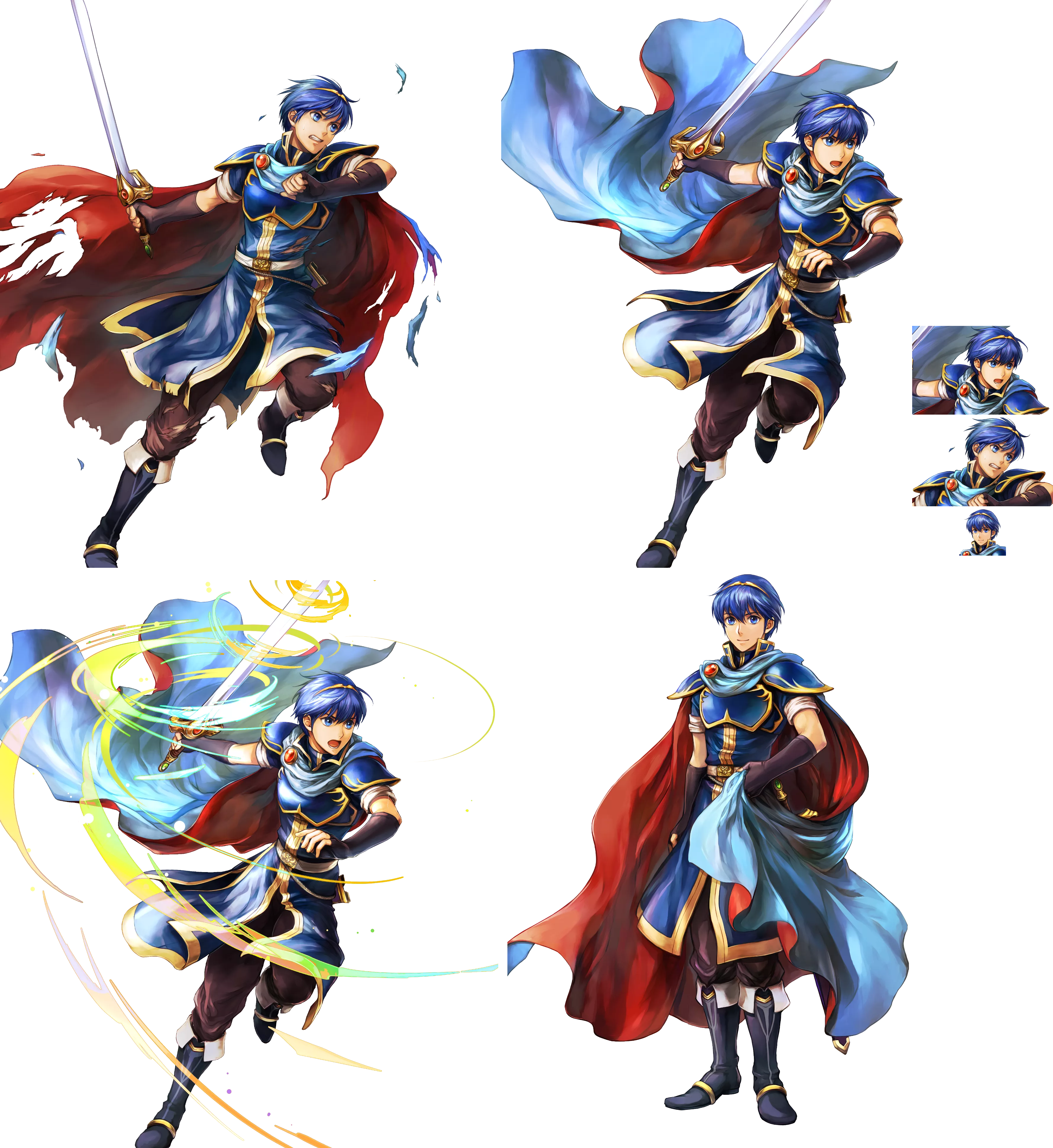 Click For Full Sized Image Marth - Marth Fire Emblem Heroes (3559x3882), Png Download