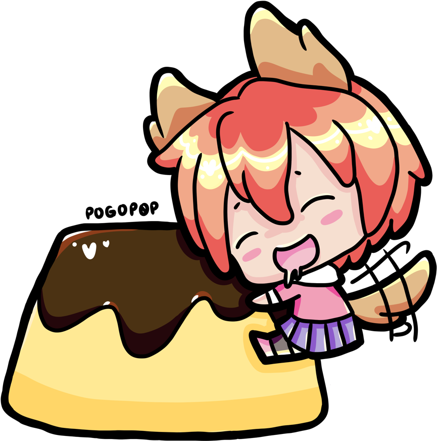 “one Glance Is All It Took For That Pudding To Steal - Cartoon (1280x960), Png Download