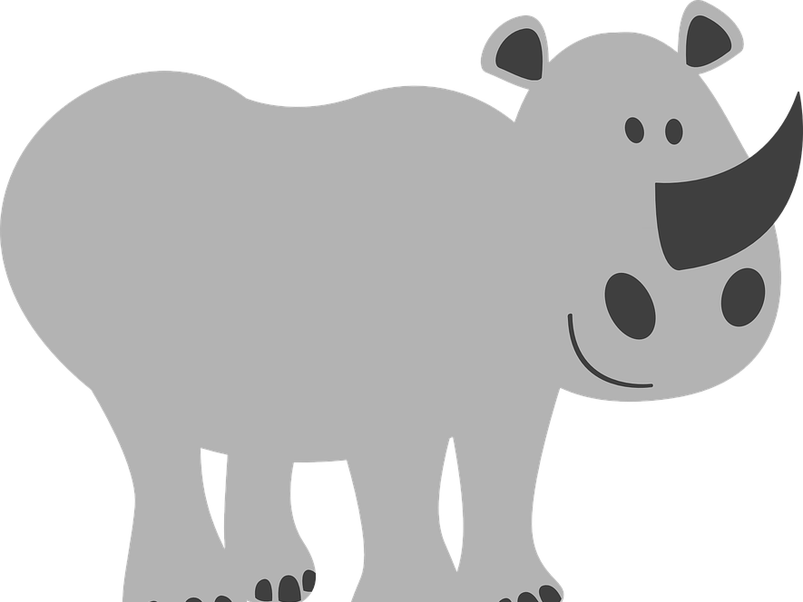 Quiz On Ruby, The Car-boot Rhino By Rhiannon Powell - Rhinoceros (885x664), Png Download
