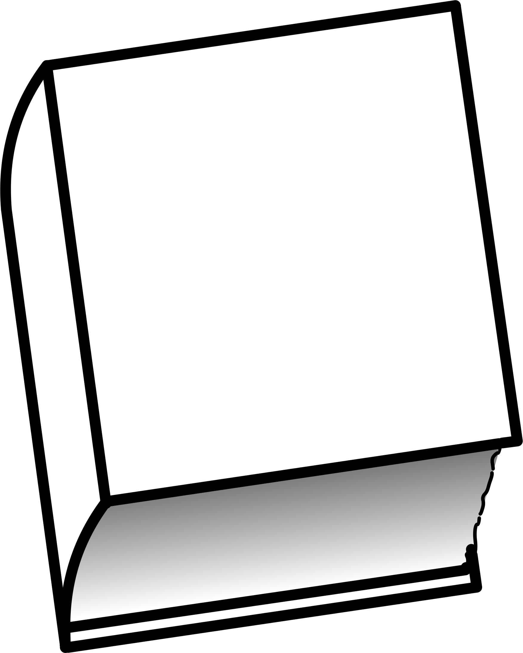 Book Png Library Library - Closed Book Clip Art (1752x2189), Png Download