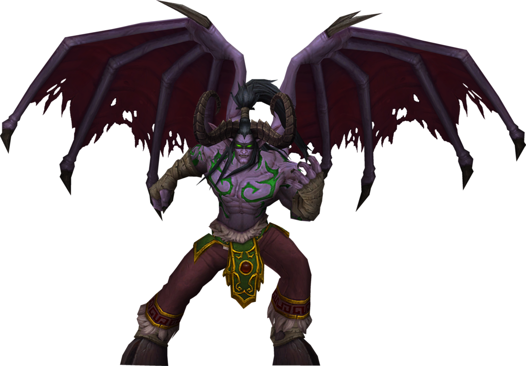 Illidan Stormrage Png Download Image - World Of Warcraft Illidan Png (1072x746), Png Download