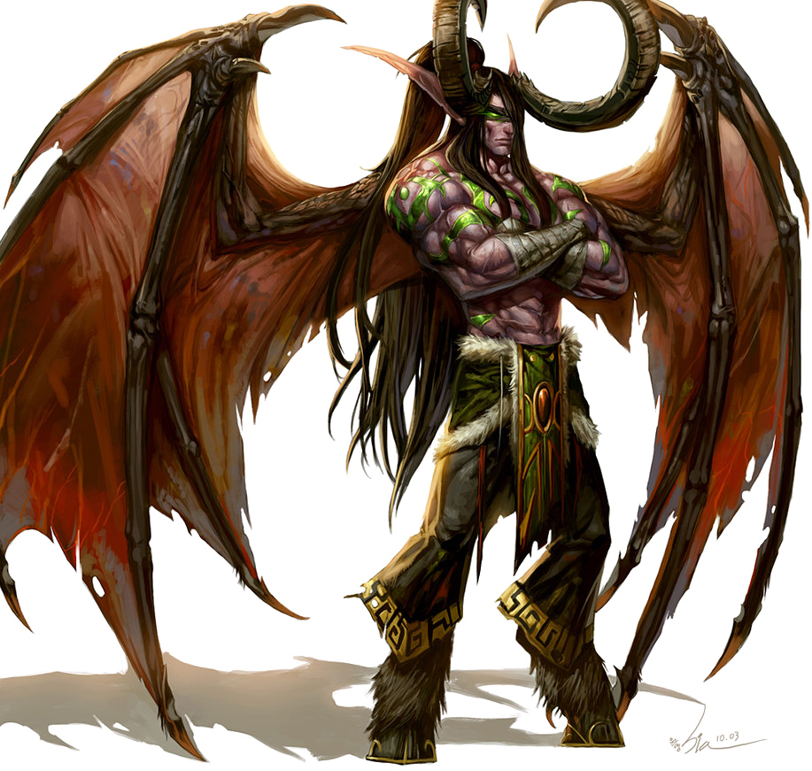Illidan Stormrage Png Transparent Image - Incubus Demon (917x871), Png Download