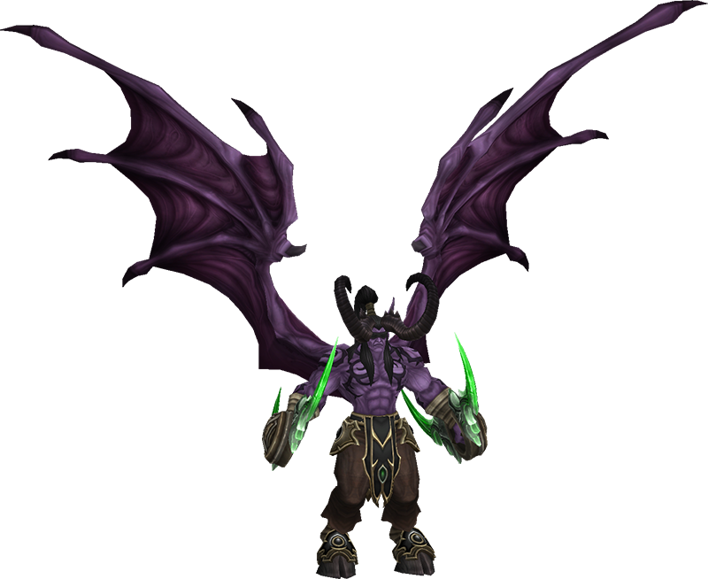 It Has No Animations - Heroes Of The Storm Illidan Demon (800x654), Png Download