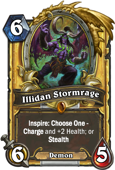 Illidan Hearthstone Pre Nerf (400x573), Png Download
