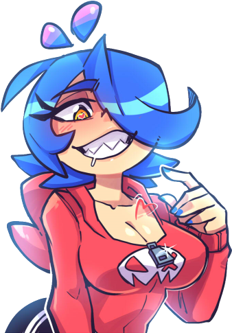 Skarpyy - Girl With The Sharp Teeth Skarpne (437x500), Png Download