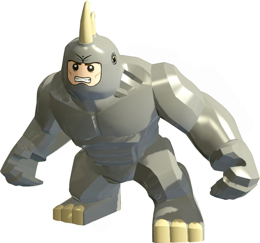 Lego Spiderman Vs Rhino - Lego Rhino (942x922), Png Download