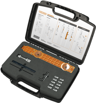 Assembly And Drill Calibre For Rhino Gate Closer - Toolbox (400x382), Png Download