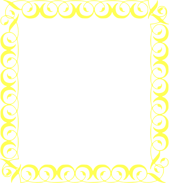 Black And Yellow Borders (552x596), Png Download