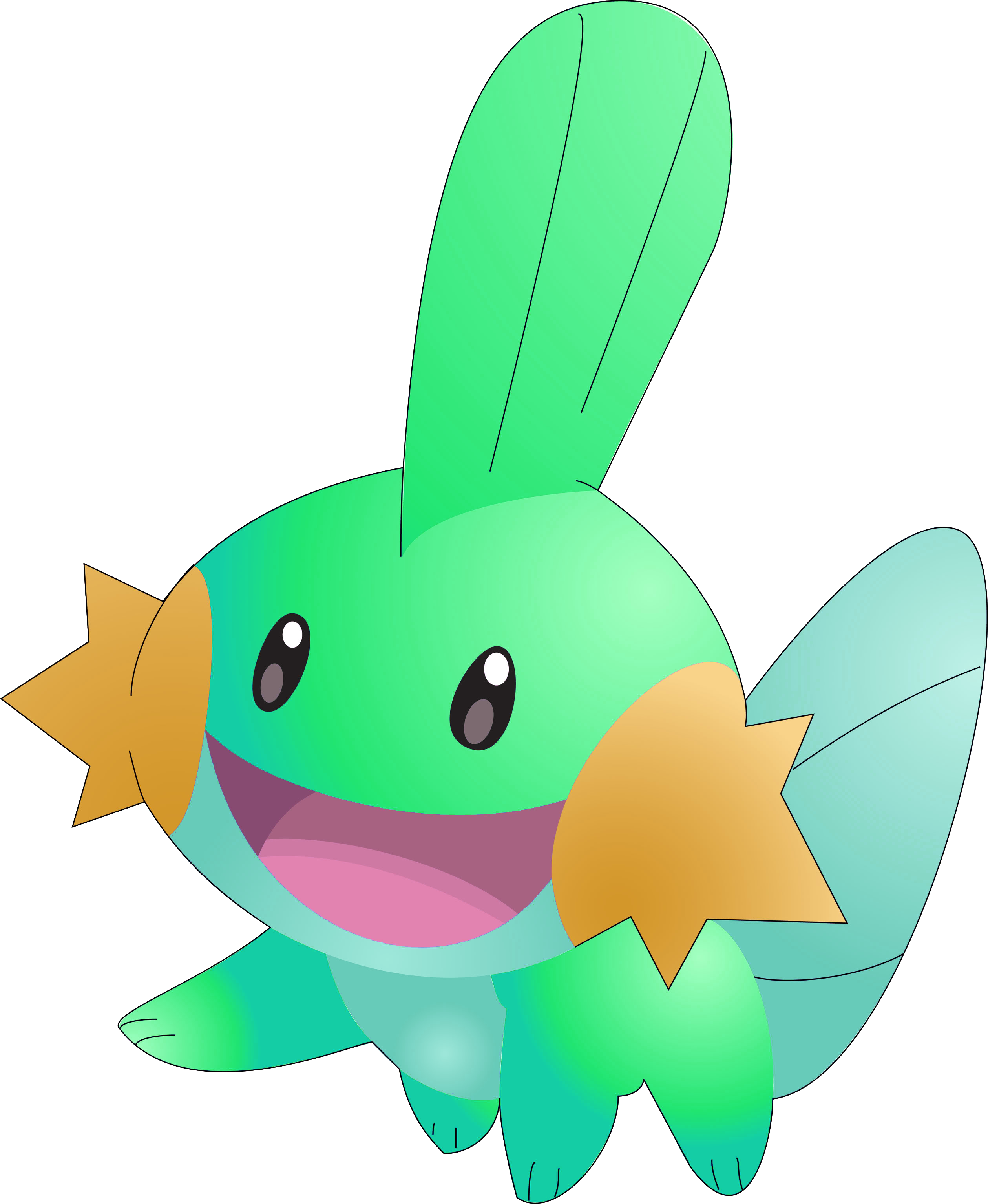 6722853 - Mudkip (2517x3066), Png Download