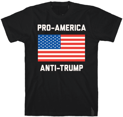 Pro America Anti Trump Mens T Shirt - Guerra Fria Eua X Urss (484x484), Png Download