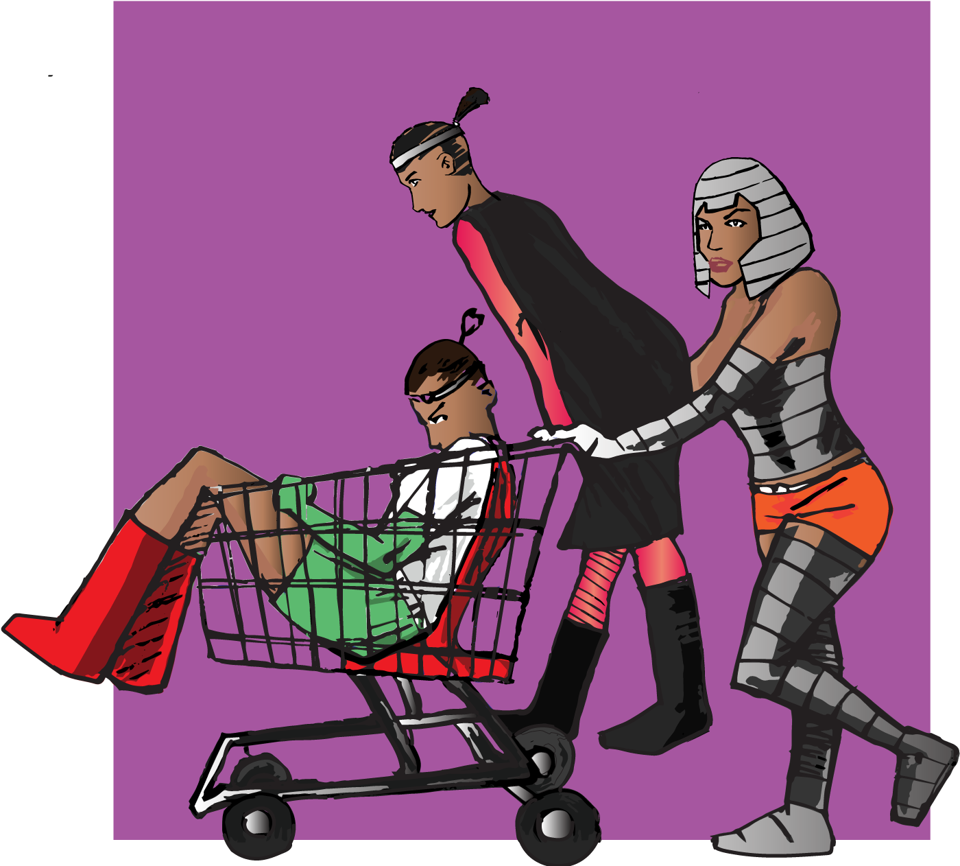 It Really Started With A Concept For One Central Character, - Cartoon (1454x1334), Png Download