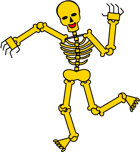 How To Draw Skeleton - Skeleton Drawing Cartoon (678x600), Png Download