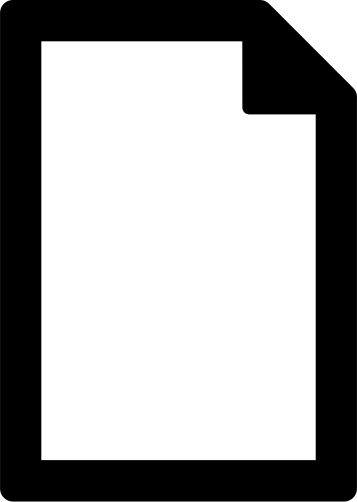 File Outlined Blank Paper Sheet Comments (698x981), Png Download