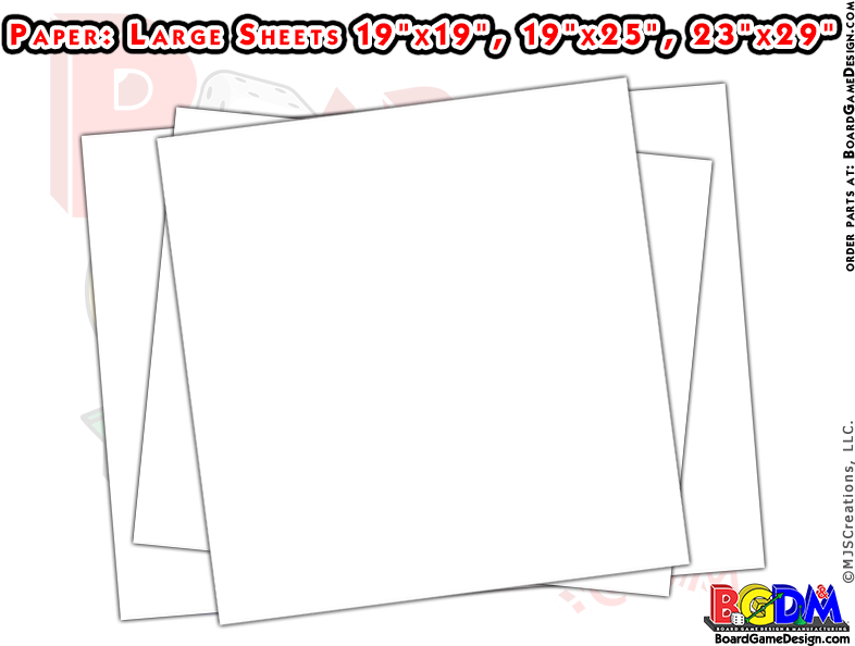 Large Blank Paper Sheets - Quad Fold Board Game (800x600), Png Download