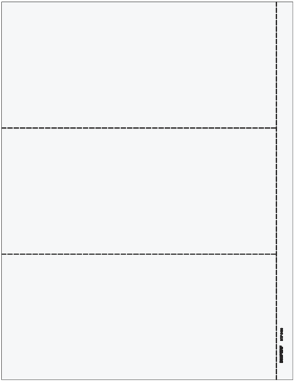 3up Blank Laser Paper W/ 1/2" Side Perf & 1099-misc - Form W-2 (560x560), Png Download