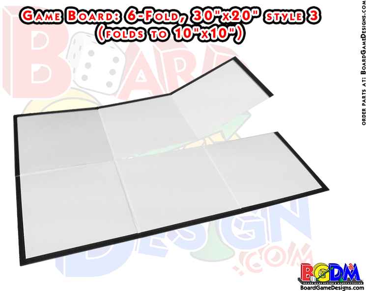 Blank Game Boards, Boardgame Blanks, 6 Fold, Six Fold - Quad Fold Board Game (800x600), Png Download