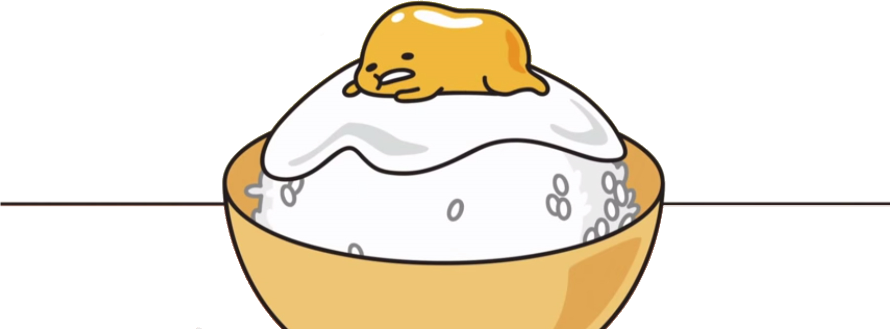 0 - Gudetama (1803x978), Png Download