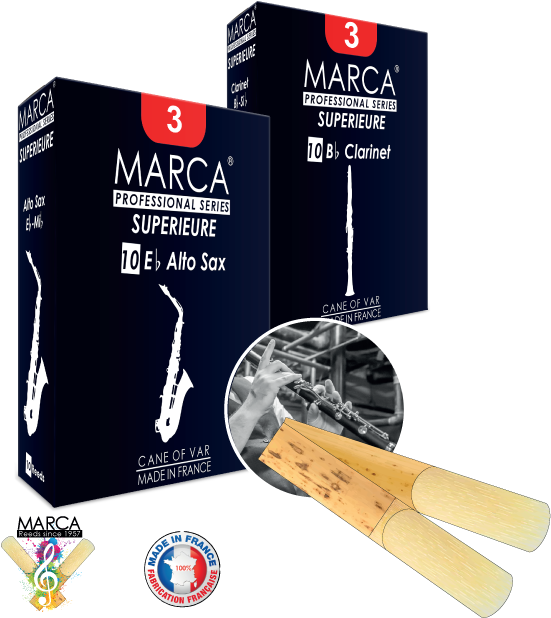 Marca Make High Quality Reeds For Professional Musicians - Marca Reeds Superieure Alto Sax 2 (634x634), Png Download