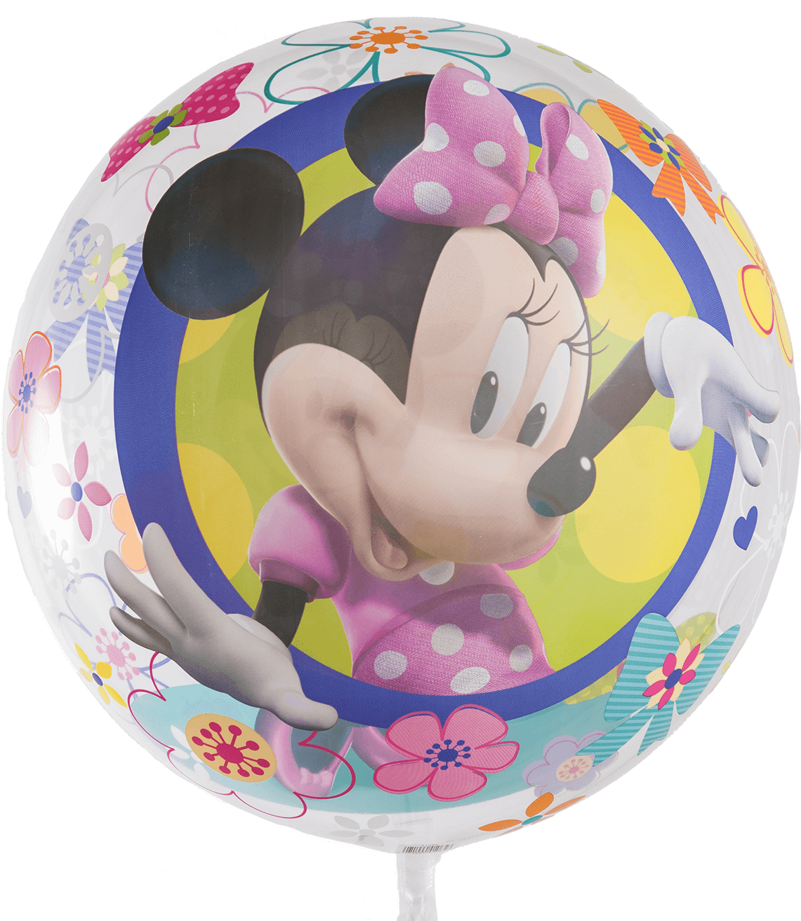 Disney Minnie Mouse Bow-tique Bubble Balloon - Disney Minnie Mouse Pink Dessert Plate Set (1400x1400), Png Download