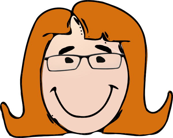 Cartoon Girl Face Clip Art - Lady Clip Art (600x479), Png Download