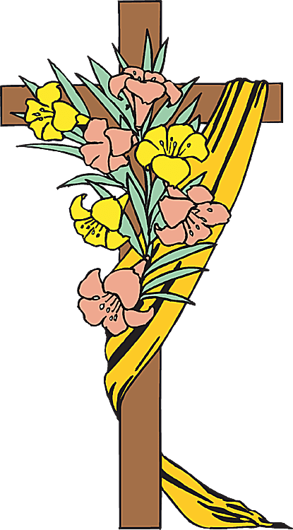 Clip Art Of Easter Cross - Clip Art (415x750), Png Download